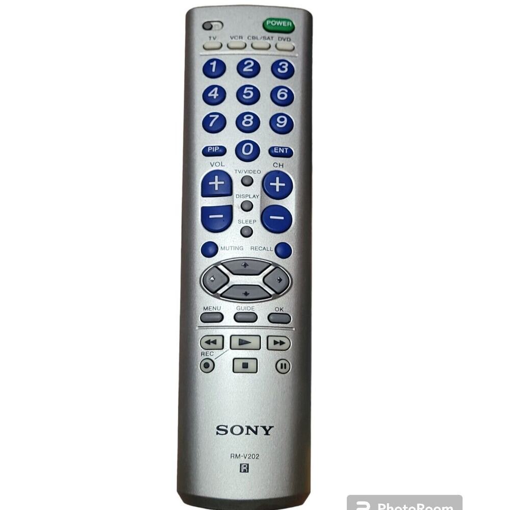 Sony RM V202 Universal Remote Control Tested Working VTG TV Media Replacement